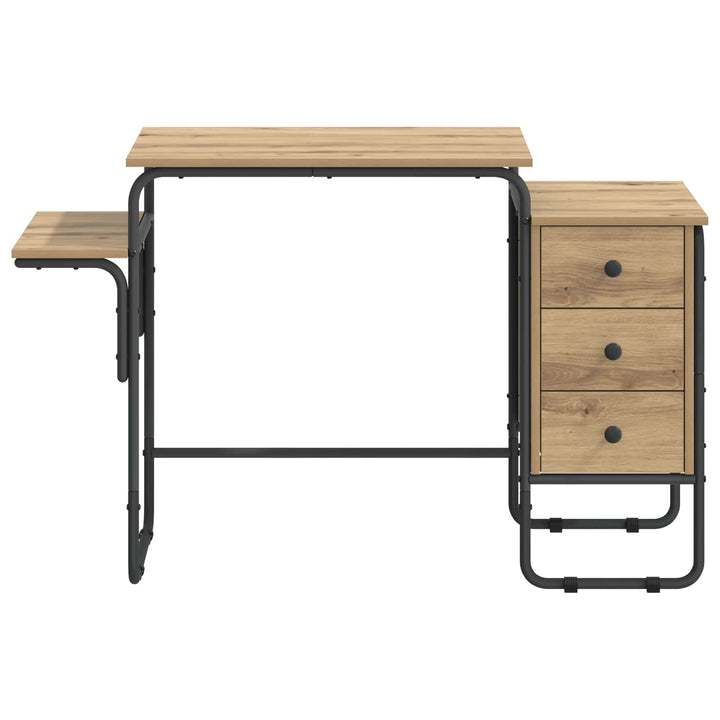Skrivebord med opbevaring Artisan-eg 120 x 50 x 75 cm