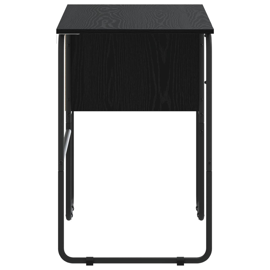 Skrivebord med opbevaring Sort eg 100 x 50 x 75 cm