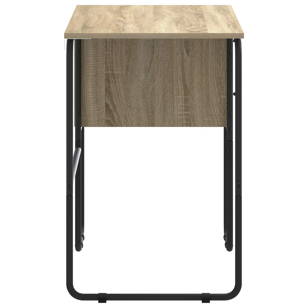Skrivebord med opbevaring Sonoma-eg 100 x 50 x 75 cm