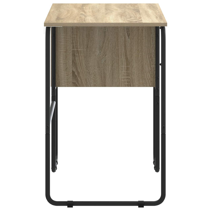 Skrivebord med opbevaring Sonoma-eg 100 x 50 x 75 cm