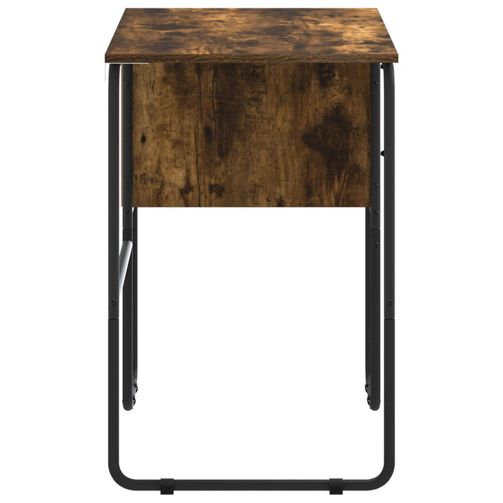 Skrivebord med opbevaring Røget eg 100 x 50 x 75 cm