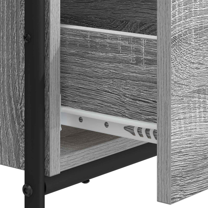 Skrivebord med opbevaring Grå Sonoma 100 x 50 x 75 cm