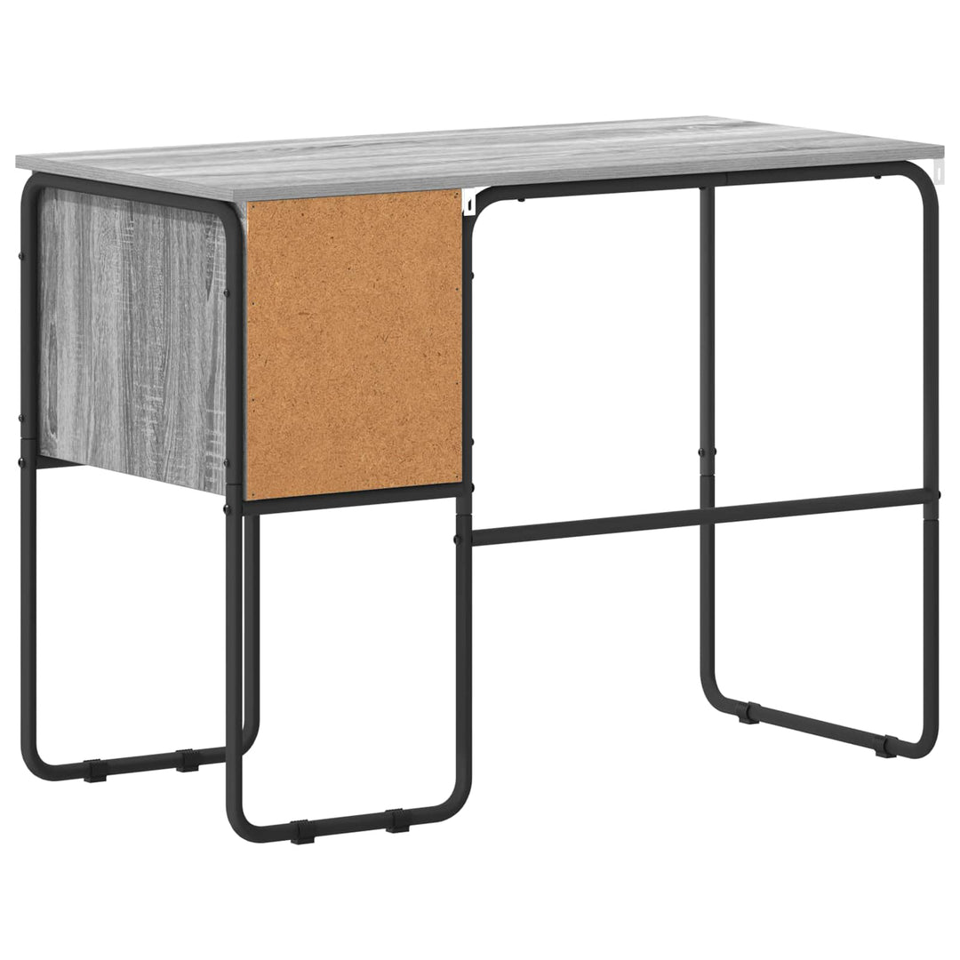 Skrivebord med opbevaring Grå Sonoma 100 x 50 x 75 cm