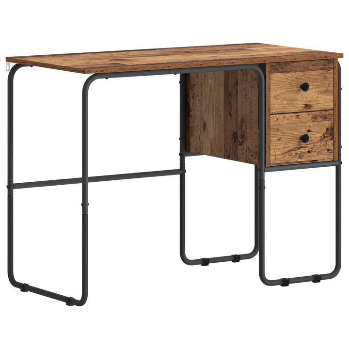 Skrivebord med opbevaring Egetræ 100 x 50 x 75 cm