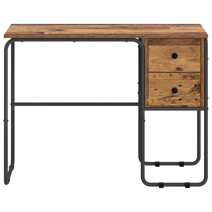 Skrivebord med opbevaring Egetræ 100 x 50 x 75 cm