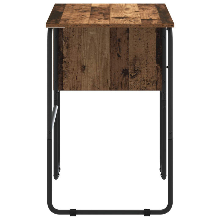 Skrivebord med opbevaring Egetræ 100 x 50 x 75 cm