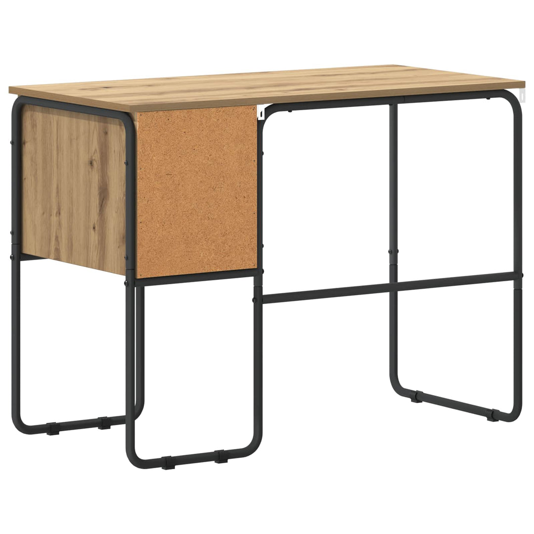 Skrivebord med opbevaring Artisan-eg 100 x 50 x 75 cm