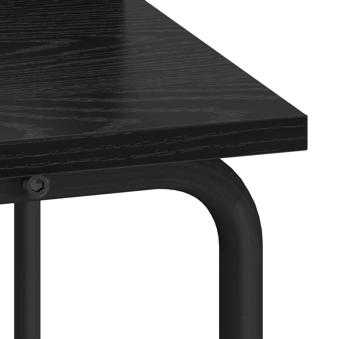 Skrivebord med opbevaring Sort eg 60 x 50 x 91 cm