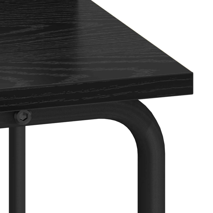 Skrivebord med opbevaring Sort eg 60 x 50 x 91 cm