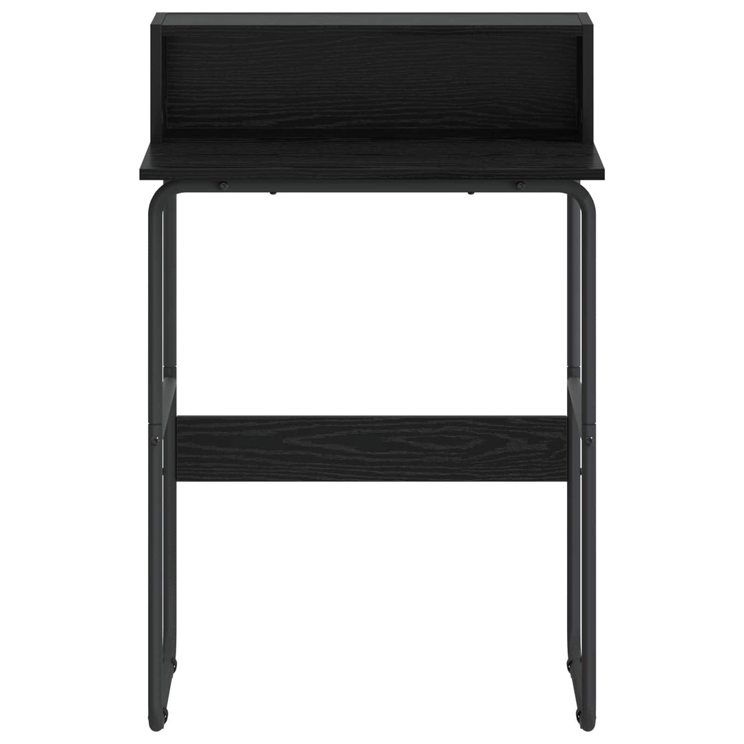 Skrivebord med opbevaring Sort eg 60 x 50 x 91 cm