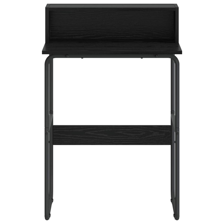 Skrivebord med opbevaring Sort eg 60 x 50 x 91 cm