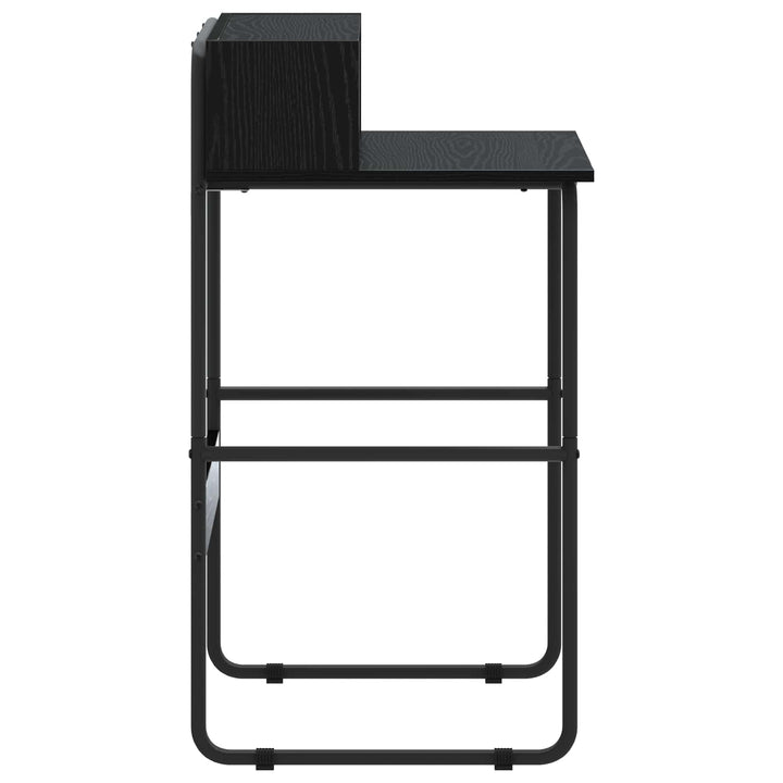 Skrivebord med opbevaring Sort eg 60 x 50 x 91 cm