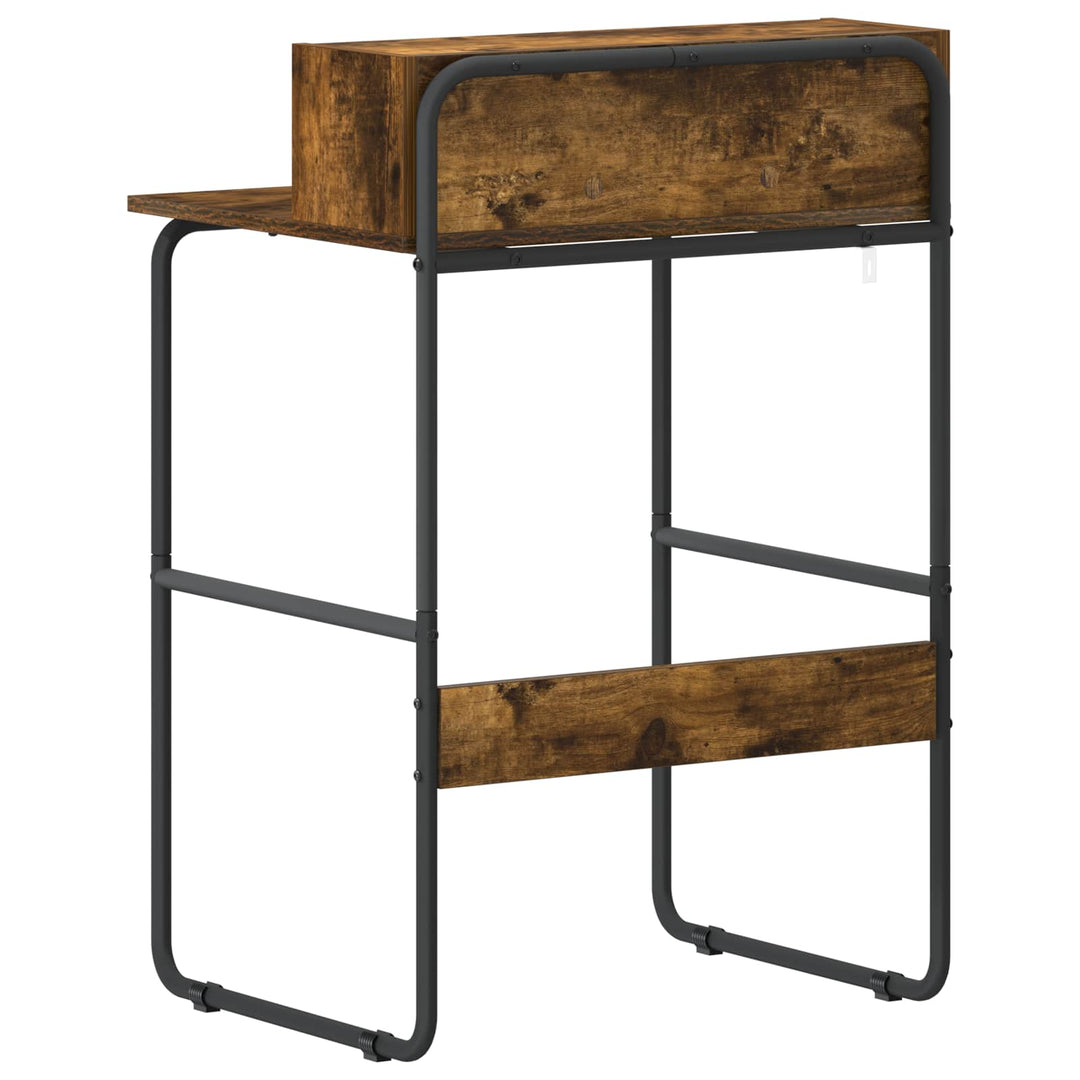 Skrivebord med opbevaring Røget eg 60 x 50 x 91 cm