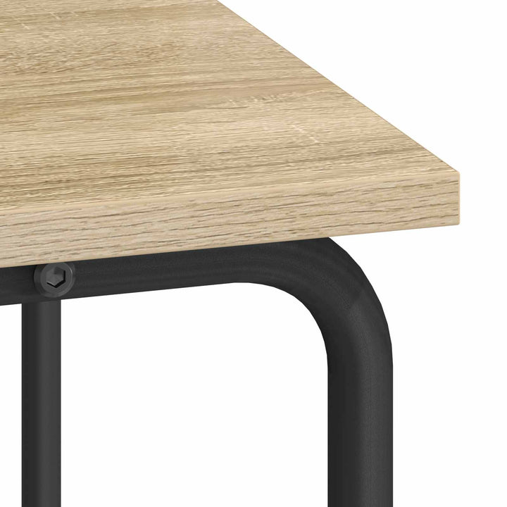 Skrivebord med opbevaring Sonoma-eg 80 x 50 x 91 cm