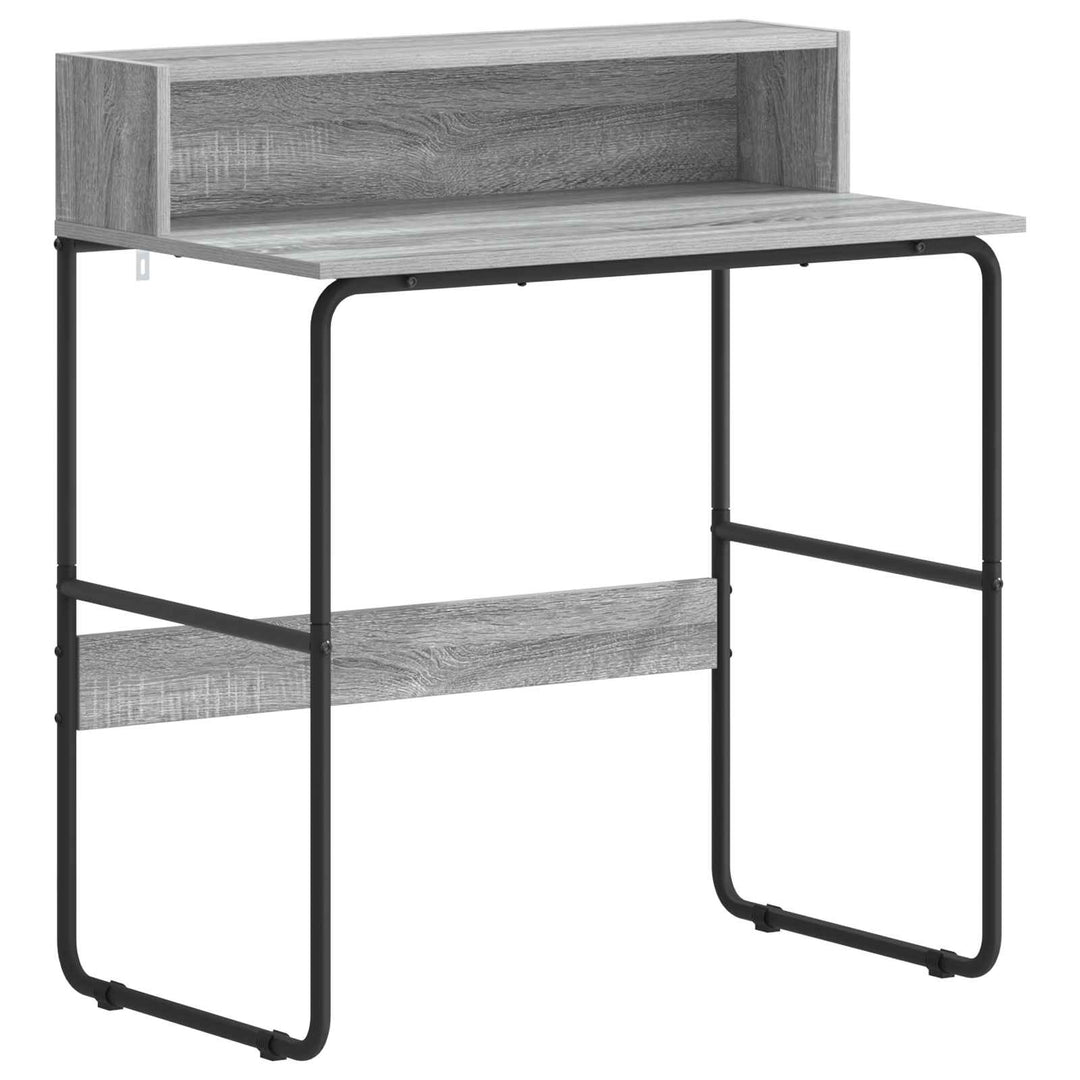 Skrivebord med opbevaring Grå Sonoma 80 x 50 x 91 cm