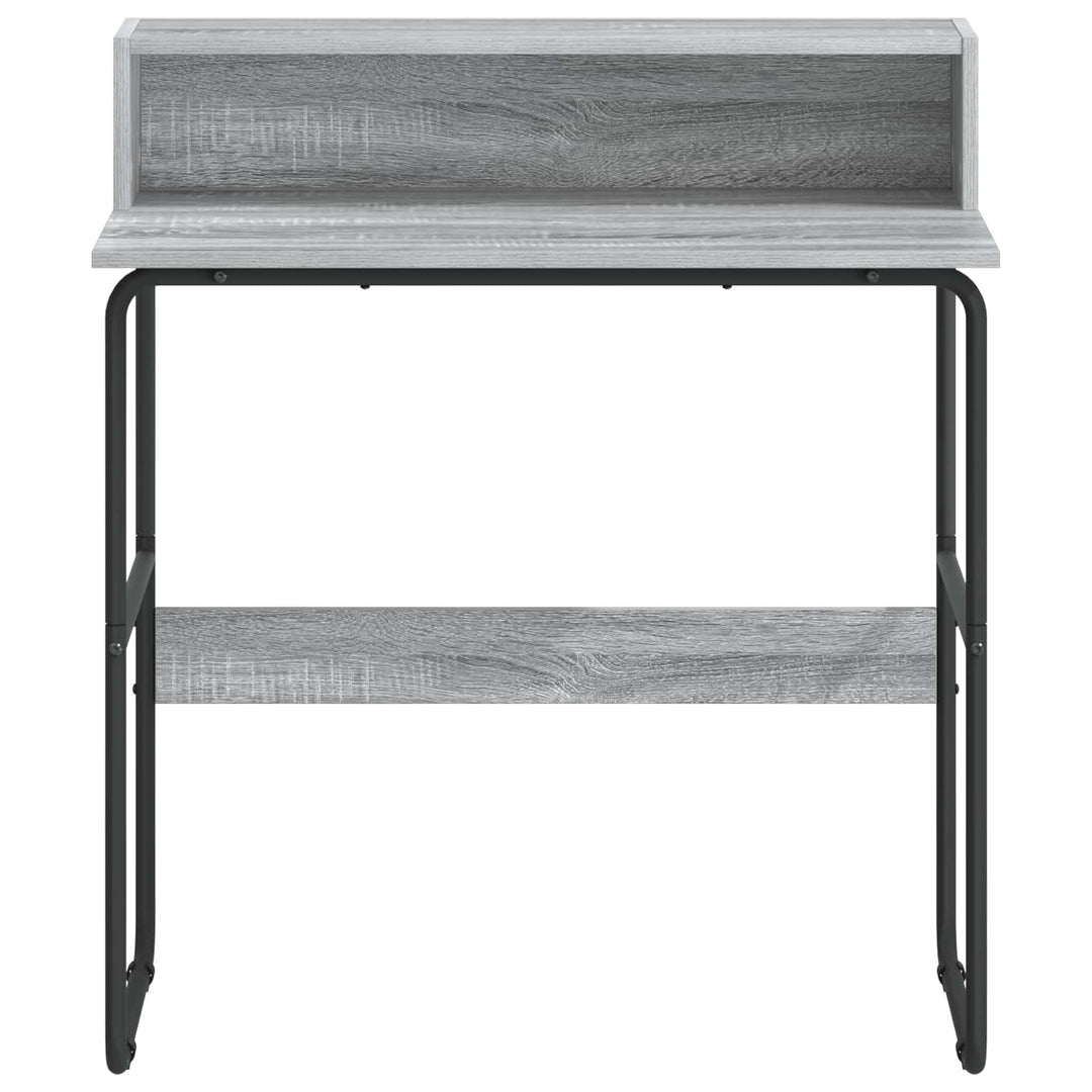 Skrivebord med opbevaring Grå Sonoma 80 x 50 x 91 cm