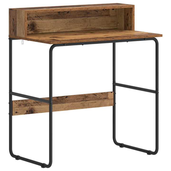 Skrivebord med opbevaring Egetræ 80 x 50 x 91 cm