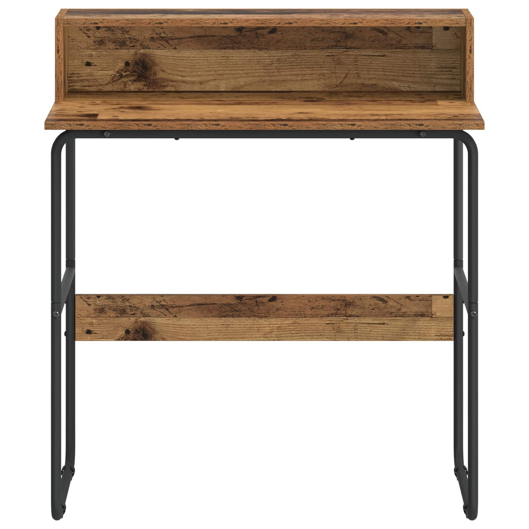 Skrivebord med opbevaring Egetræ 80 x 50 x 91 cm