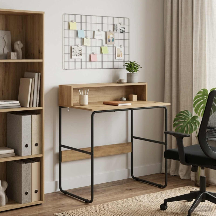 Skrivebord med opbevaring Artisan-eg 80 x 50 x 91 cm