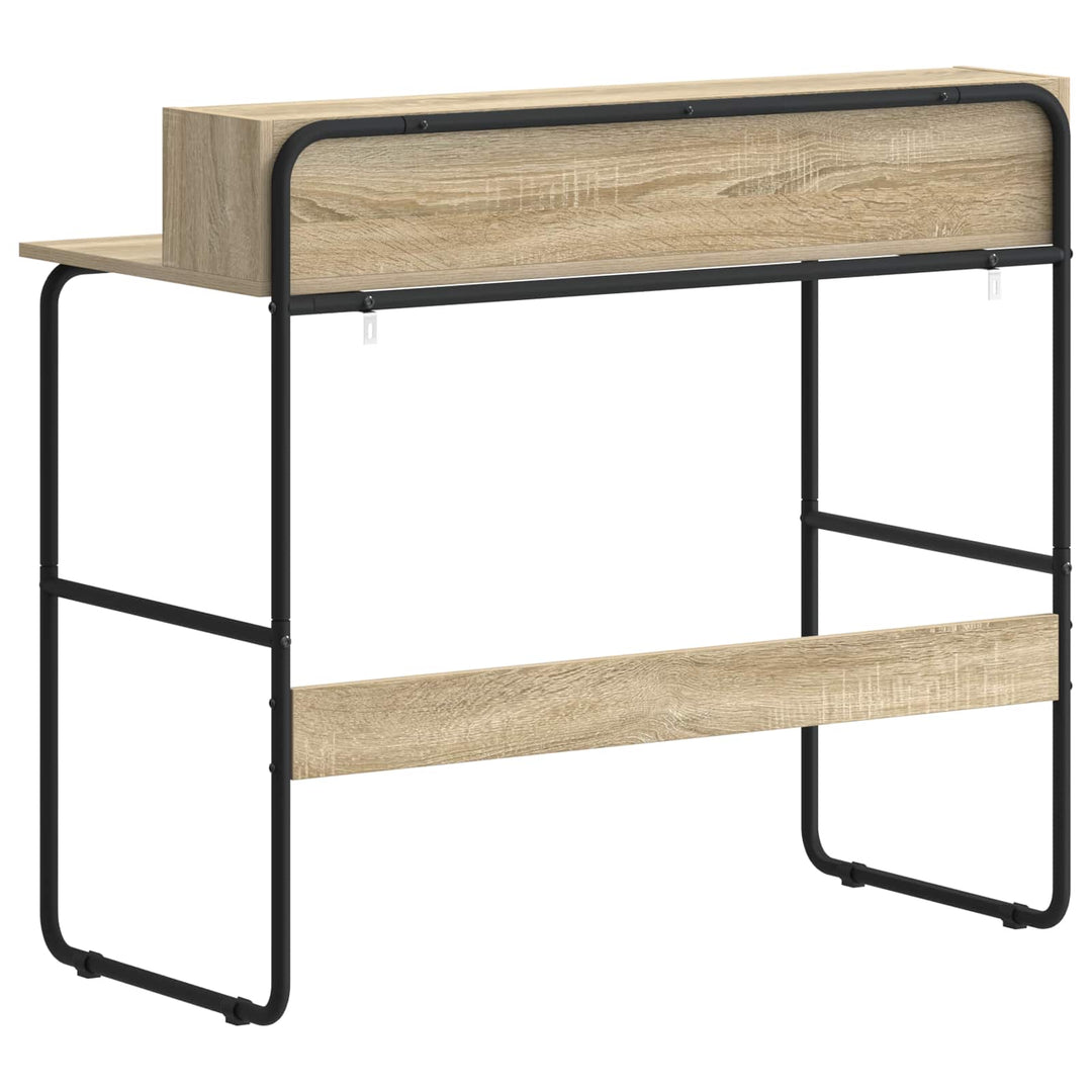 Skrivebord med opbevaring Sonoma-eg 100 x 50 x 91 cm