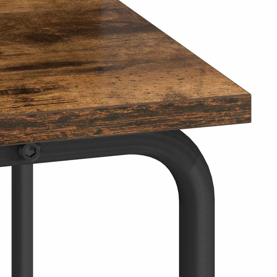 Skrivebord med opbevaring Røget eg 100 x 50 x 91 cm