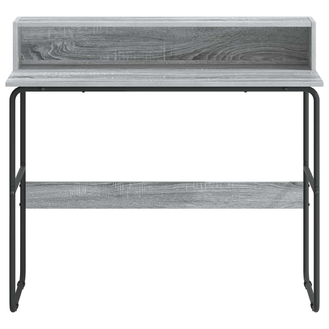 Skrivebord med opbevaring Grå Sonoma 100 x 50 x 91 cm