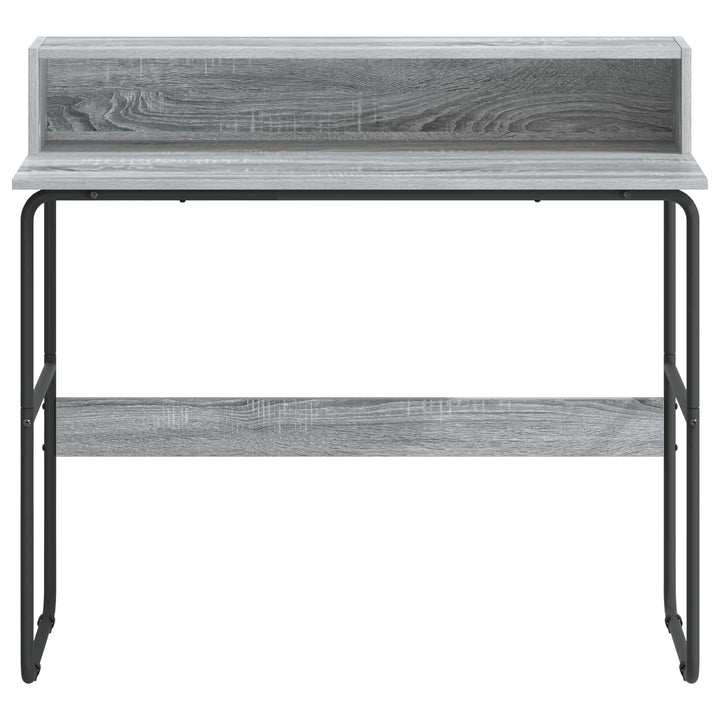 Skrivebord med opbevaring Grå Sonoma 100 x 50 x 91 cm