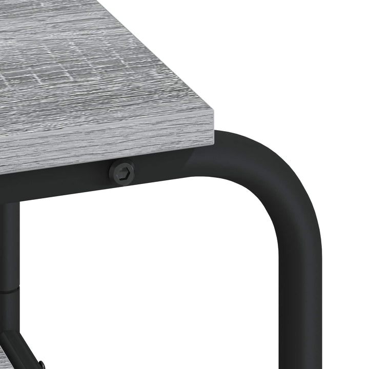 Skrivebord med opbevaring Grå Sonoma 113,5 x 52 x 75,5 cm