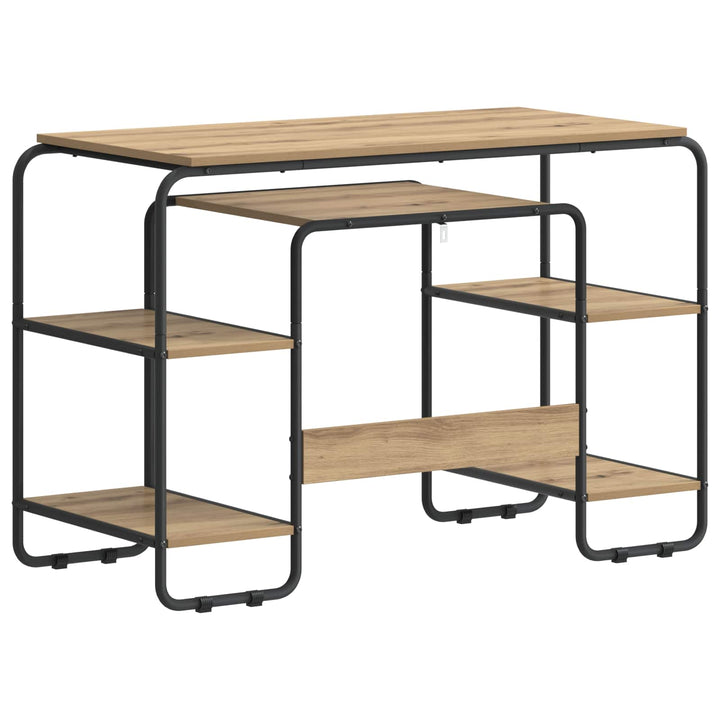 Skrivebord med opbevaring Artisan-eg 113,5 x 52 x 75,5 cm