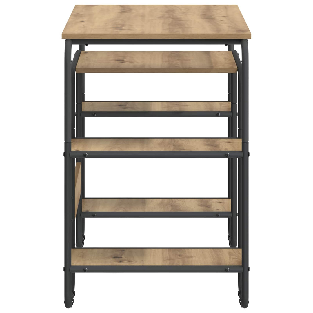 Skrivebord med opbevaring Artisan-eg 113,5 x 52 x 75,5 cm