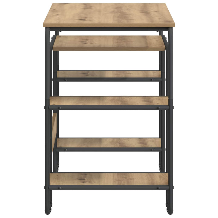 Skrivebord med opbevaring Artisan-eg 113,5 x 52 x 75,5 cm