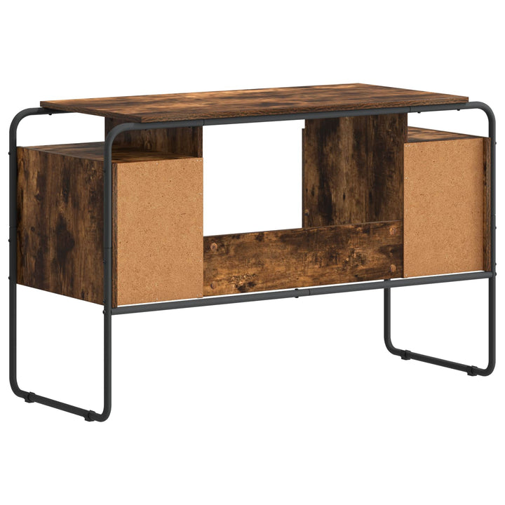 Skrivebord med opbevaring Røget eg 120 x 50,5 x 75,5 cm
