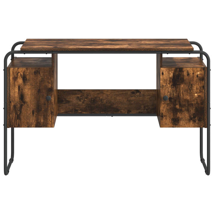 Skrivebord med opbevaring Røget eg 120 x 50,5 x 75,5 cm