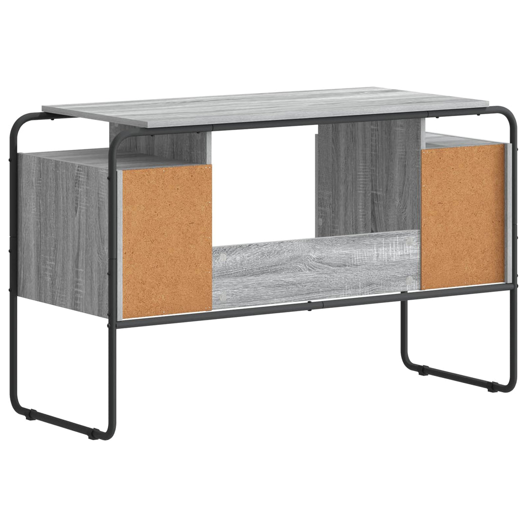 Skrivebord med opbevaring Grå Sonoma 120 x 50,5 x 75,5 cm