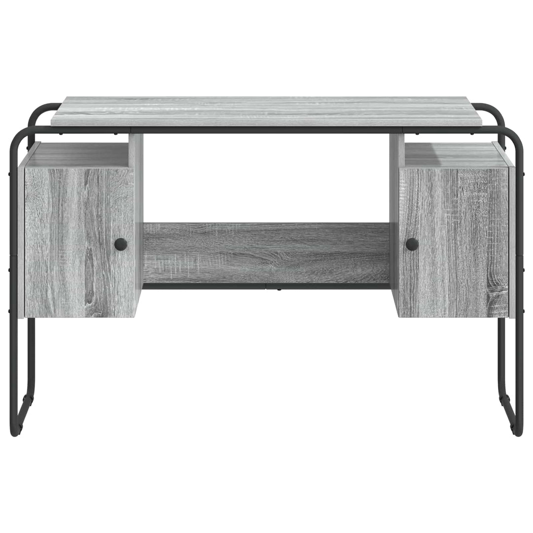 Skrivebord med opbevaring Grå Sonoma 120 x 50,5 x 75,5 cm