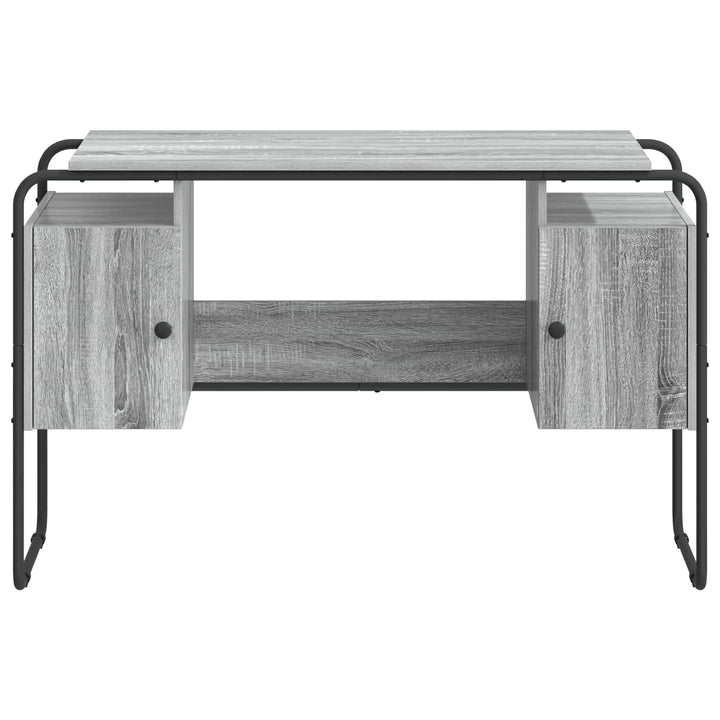 Skrivebord med opbevaring Grå Sonoma 120 x 50,5 x 75,5 cm