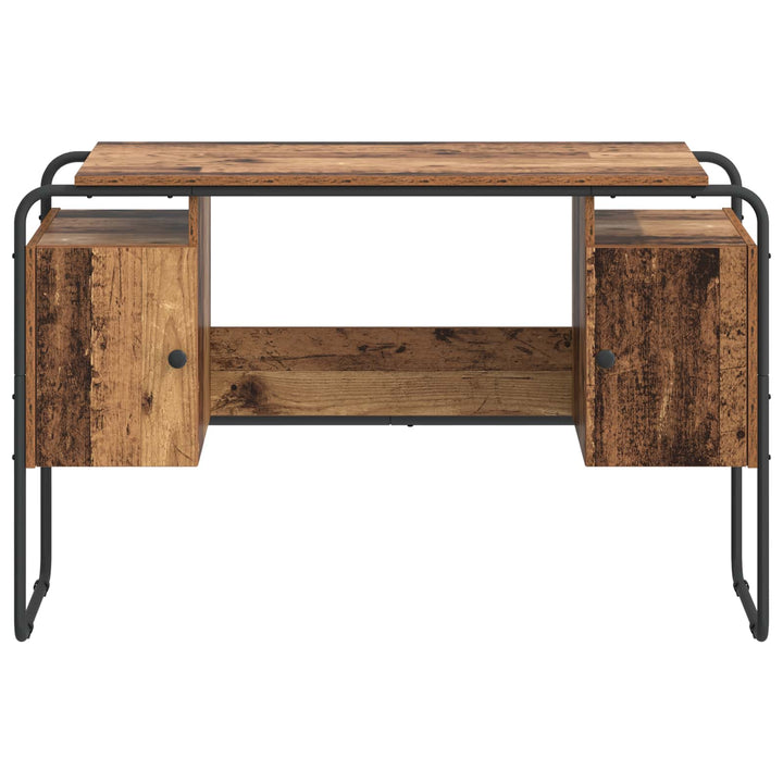 Skrivebord med opbevaring Egetræ 120 x 50,5 x 75,5 cm