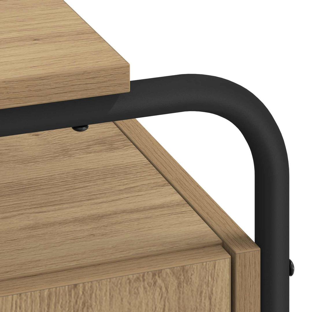 Skrivebord med opbevaring Artisan-eg 120 x 50,5 x 75,5 cm
