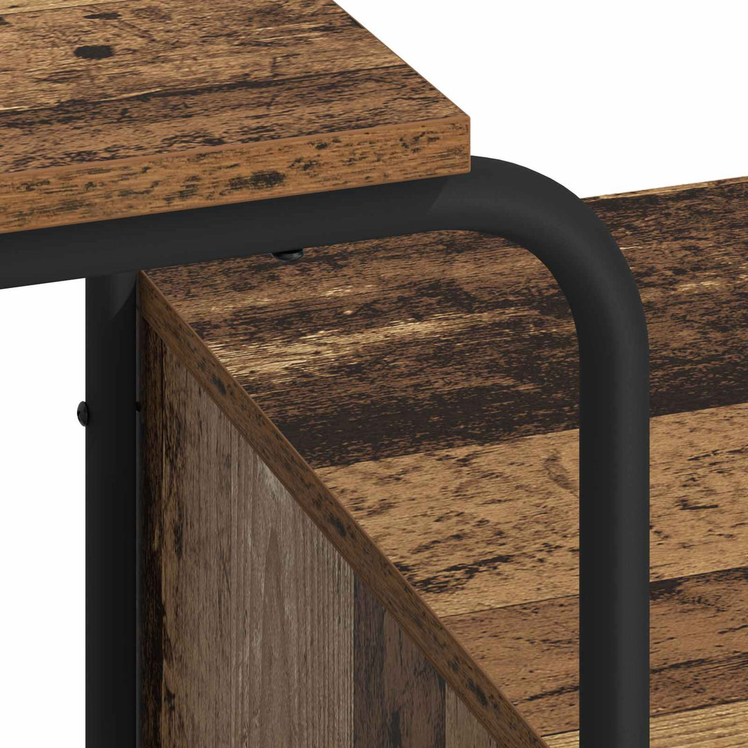 Skrivebord med opbevaring Egetræ 131,5 x 50 x 75,5 cm