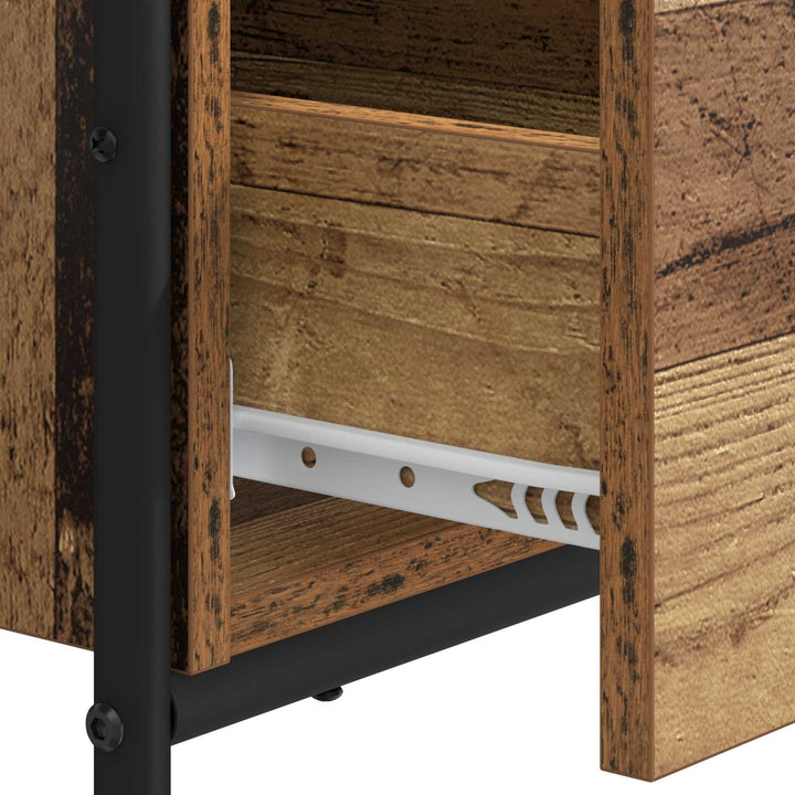 Skrivebord med opbevaring Egetræ 131,5 x 50 x 75,5 cm