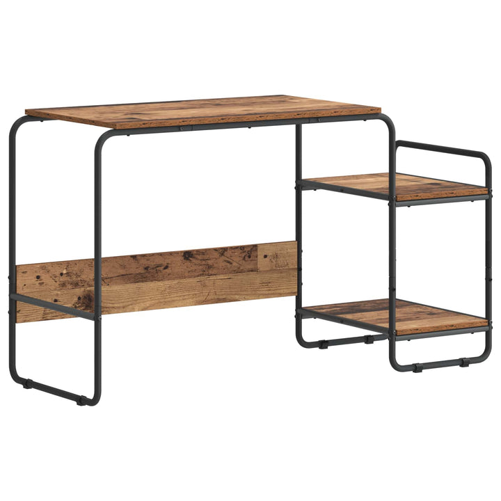 Skrivebord med opbevaring Egetræ 131,5 x 50 x 75,5 cm