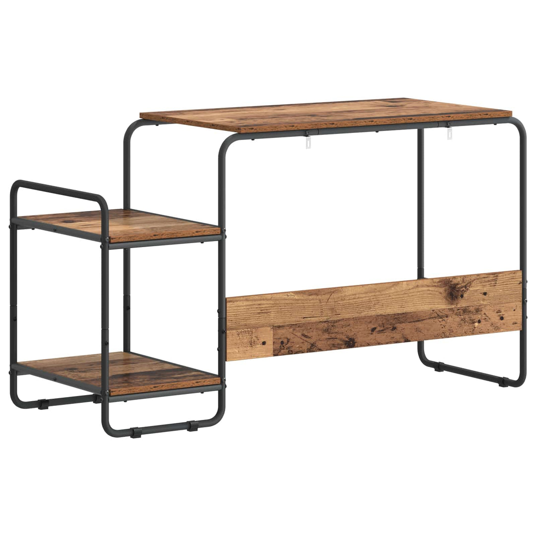 Skrivebord med opbevaring Egetræ 131,5 x 50 x 75,5 cm