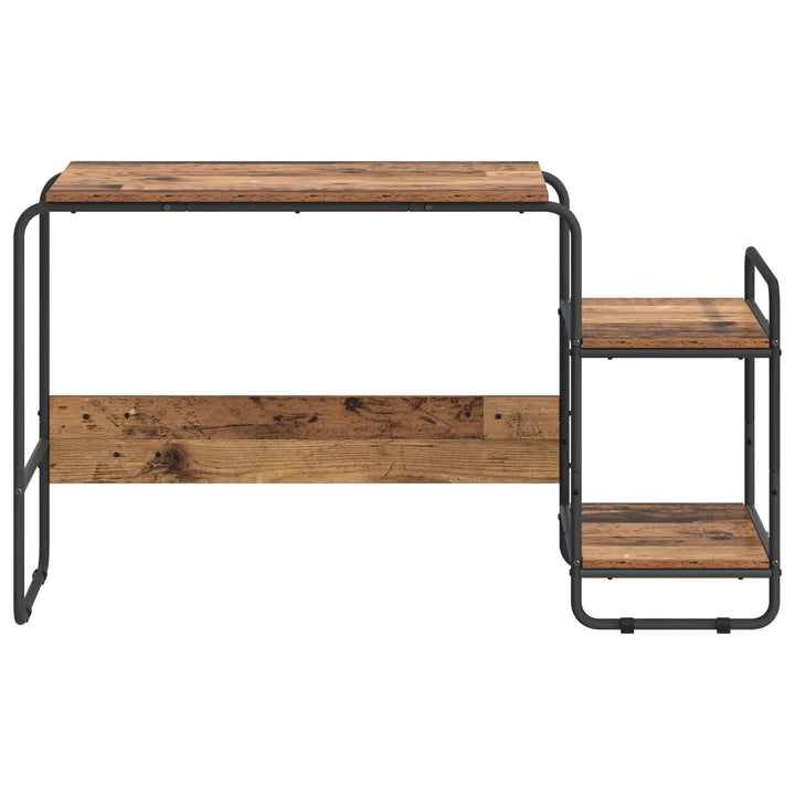 Skrivebord med opbevaring Egetræ 131,5 x 50 x 75,5 cm