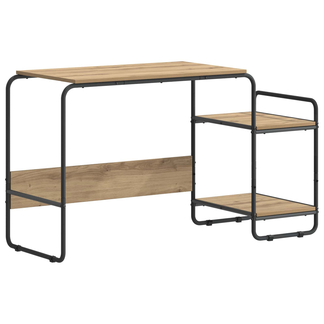 Skrivebord med opbevaring Artisan-eg 131,5 x 50 x 75,5 cm