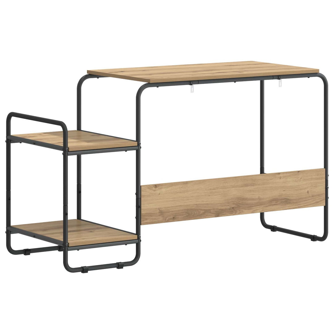 Skrivebord med opbevaring Artisan-eg 131,5 x 50 x 75,5 cm