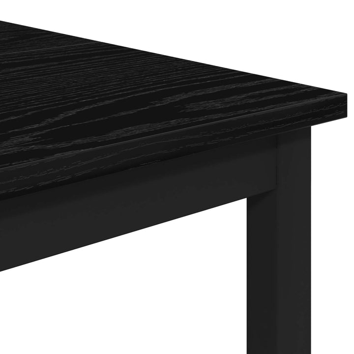 Barbord 52 x 52 x 90 cm Konstrueret træ Sort eg Rektangulær