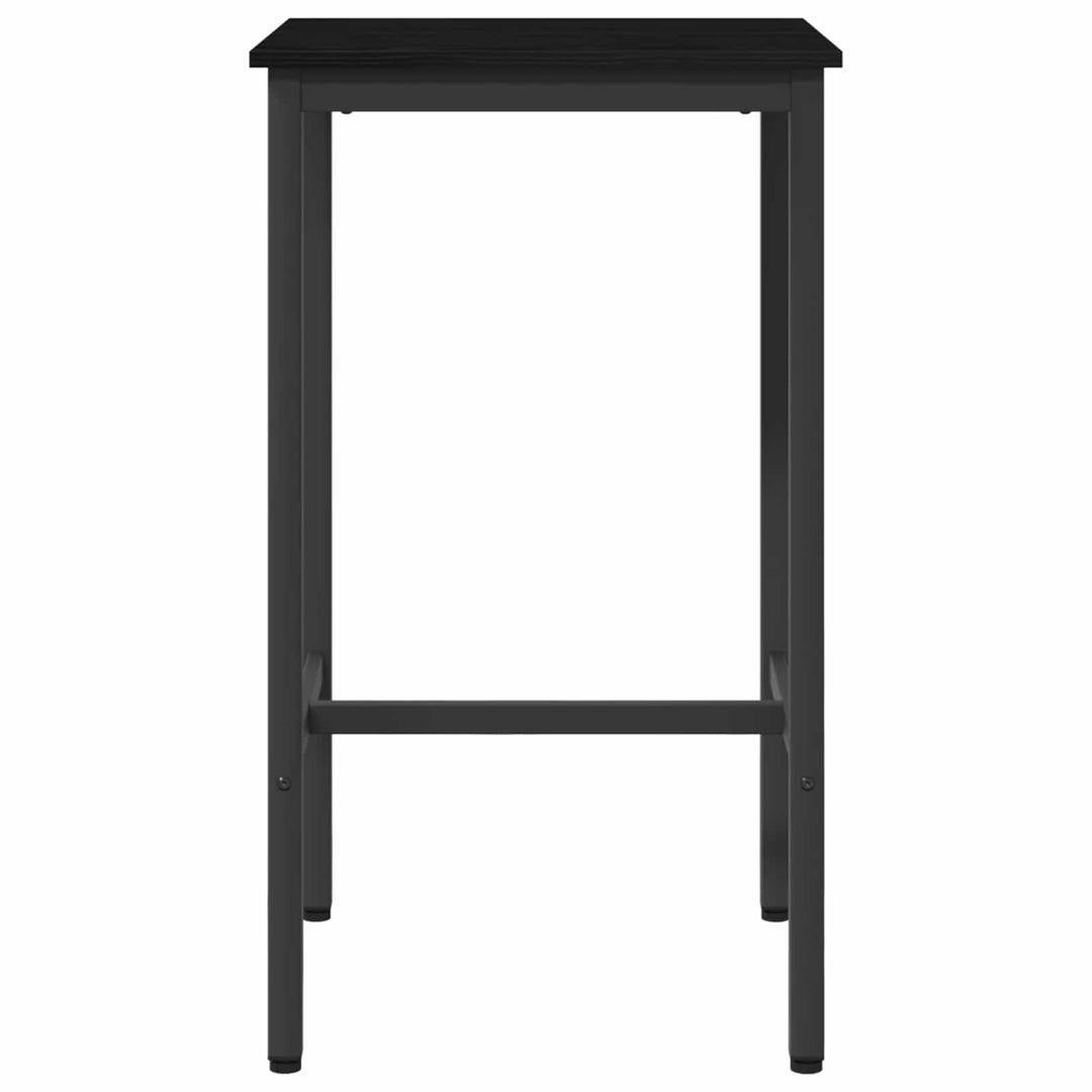 Barbord 52 x 52 x 90 cm Konstrueret træ Sort eg Rektangulær