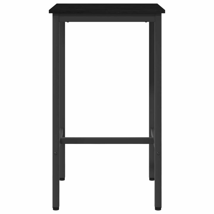Barbord 52 x 52 x 90 cm Konstrueret træ Sort eg Rektangulær