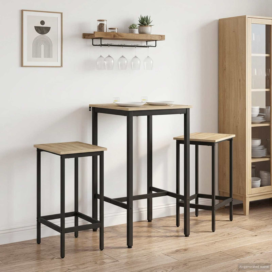 Barbord 52 x 52 x 90 cm Konstrueret træ Sonoma-eg Rektangulær