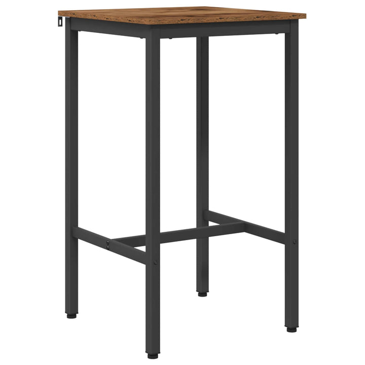 Barbord 52 x 52 x 90 cm Konstrueret træ Gammelt træ Rektangulær